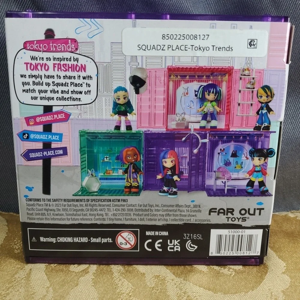 Squadz‎ Place Tokyo Trends Surprise Doll Collect & Style Your Place, NEW, 2023